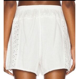 Free People Intimately Fp Full Bloom Boxer -Eyelet  - Ivory - Large NWT